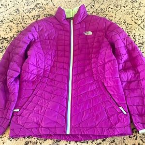 PURPLE north face jacket